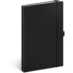 Notes Černý, tečkovaný, 13 × 21 cm