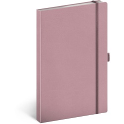 Notes Růžový, linkovaný, 13 × 21 cm