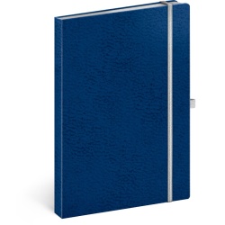 Notes Vivella Classic modrý/bílý, linkovaný, 15 × 21 cm