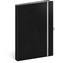 Notes Vivella Classic černý/bílý, linkovaný, 15 × 21 cm