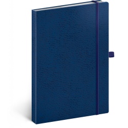 Notes Vivella Classic modrý/modrý, tečkovaný, 15 × 21 cm