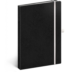 Notes Vivella Classic černý/bílý, tečkovaný, 15 × 21 cm