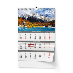 Kalendář Nástěnný kalendář - Tříměsíční - A3 - Obrázkový