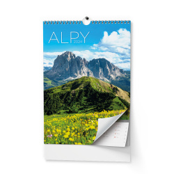 Kalendář Nástěnný kalendář - Alpy - A3