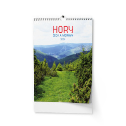 Kalendář Nástěnný kalendář - Hory Čech a Moravy - A3