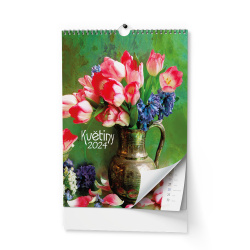 Kalendář Nástěnný kalendář - Květiny - A3