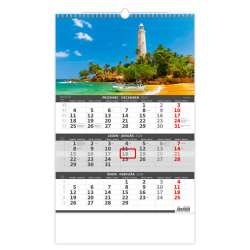 Kalendář Tříměsíční kalendář Pobřeží