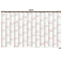 Kalendář Plánovací roční mapa A1 bezobrázková