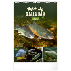 Kalendář Nástěnný kalendář Rybářský 2024, 33 × 46 cm