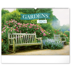 Kalendář Nástěnný kalendář Zahrady 2024, 48 × 33 cm