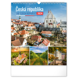 Kalendář Nástěnný kalendář Česká republika 2024, 30 × 34 cm
