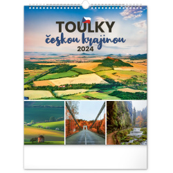 Kalendář Nástěnný kalendář Toulky českou krajinou 2024, 30 × 34 cm