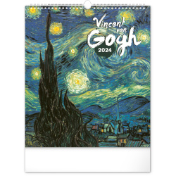 Kalendář Nástěnný kalendář Vincent van Gogh 2024, 30 × 34 cm