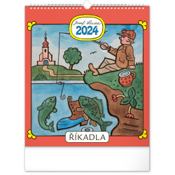 Kalendář Nástěnný kalendář Josef Lada – Říkadla 2024, 30 × 34 cm