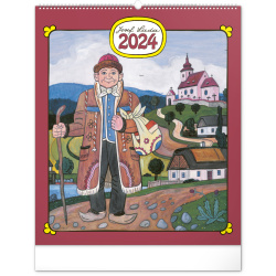 Kalendář Nástěnný kalendář Josef Lada 2024, 48 × 56 cm