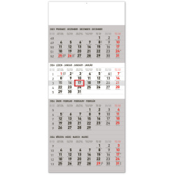 Kalendář Nástěnný kalendář 4měsíční standard 2024, 29,5 × 57 cm