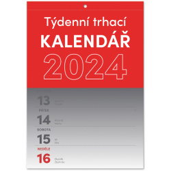 Kalendář Nástěnný kalendář Trhací týdenní 2024, A5
