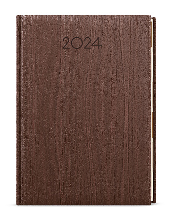 Denní diář - Ctirad s výsekem - Wood - A5 - hnědá