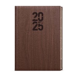 Denní diář - Ctirad s výsekem - Wood - A5 - hnědá