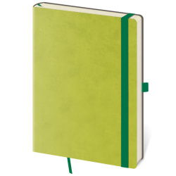 Linkovaný zápisník Flexies L Petrol Light Green