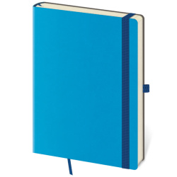 Tečkovaný zápisník Flexies L Blue (čtverečkovaný)