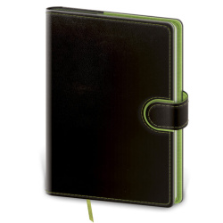 Zápisník Flip L černo/zelený
