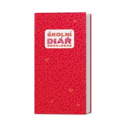 Měsíční diář  - Klára - lamino -  Srdce
