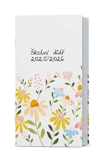 Měsíční diář  - Klára - lamino - Bílý
