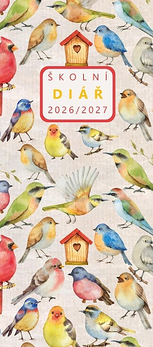 Měsíční diář - Klára - lamino - Ptáčci