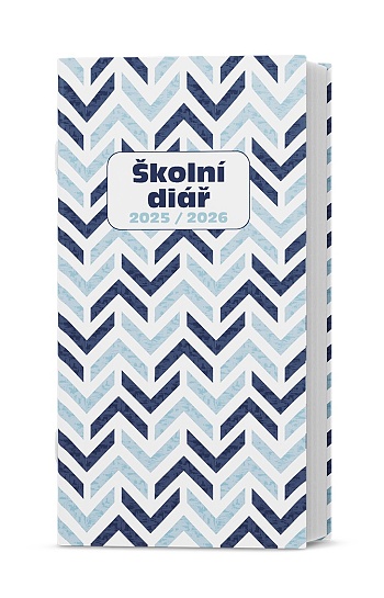 Měsíční diář  - Klára - lamino - Modř