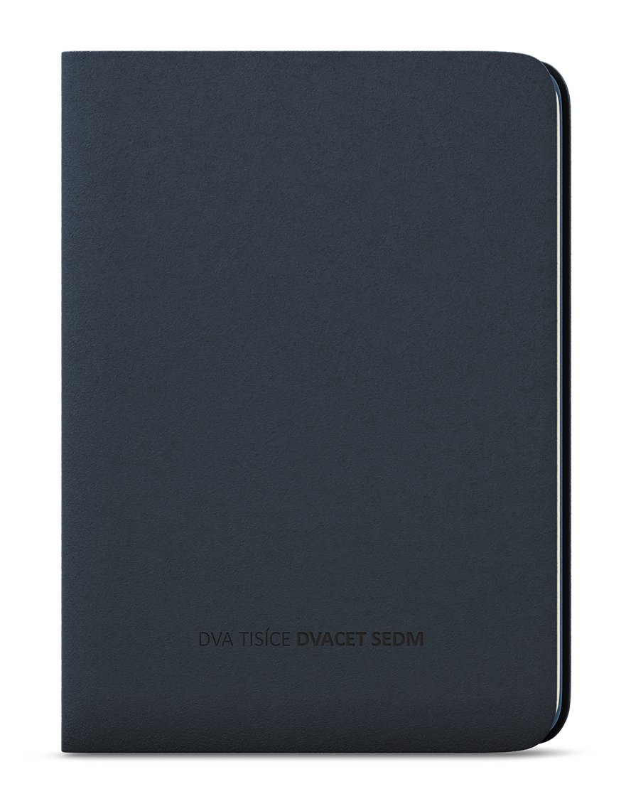 Měsíční diář s notesem - DiNo - B5 - antracitová