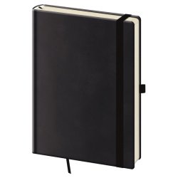 Linkovaný zápisník Print Plus L Black
