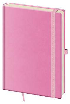 Tečkovaný zápisník Print Pop L Pink (čtverečkovaný)