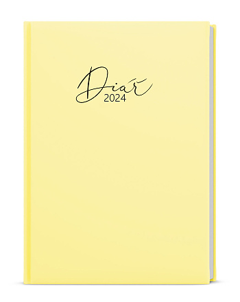 Týdenní diář - Prokop - Lamino Pastel - B6 - žlutá