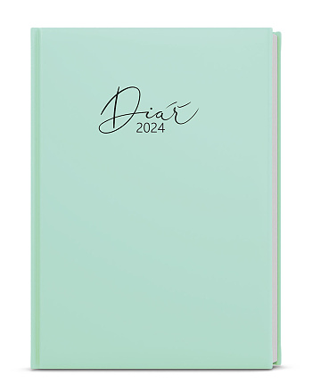 Týdenní diář - Prokop - Lamino Pastel - B6 - zelená