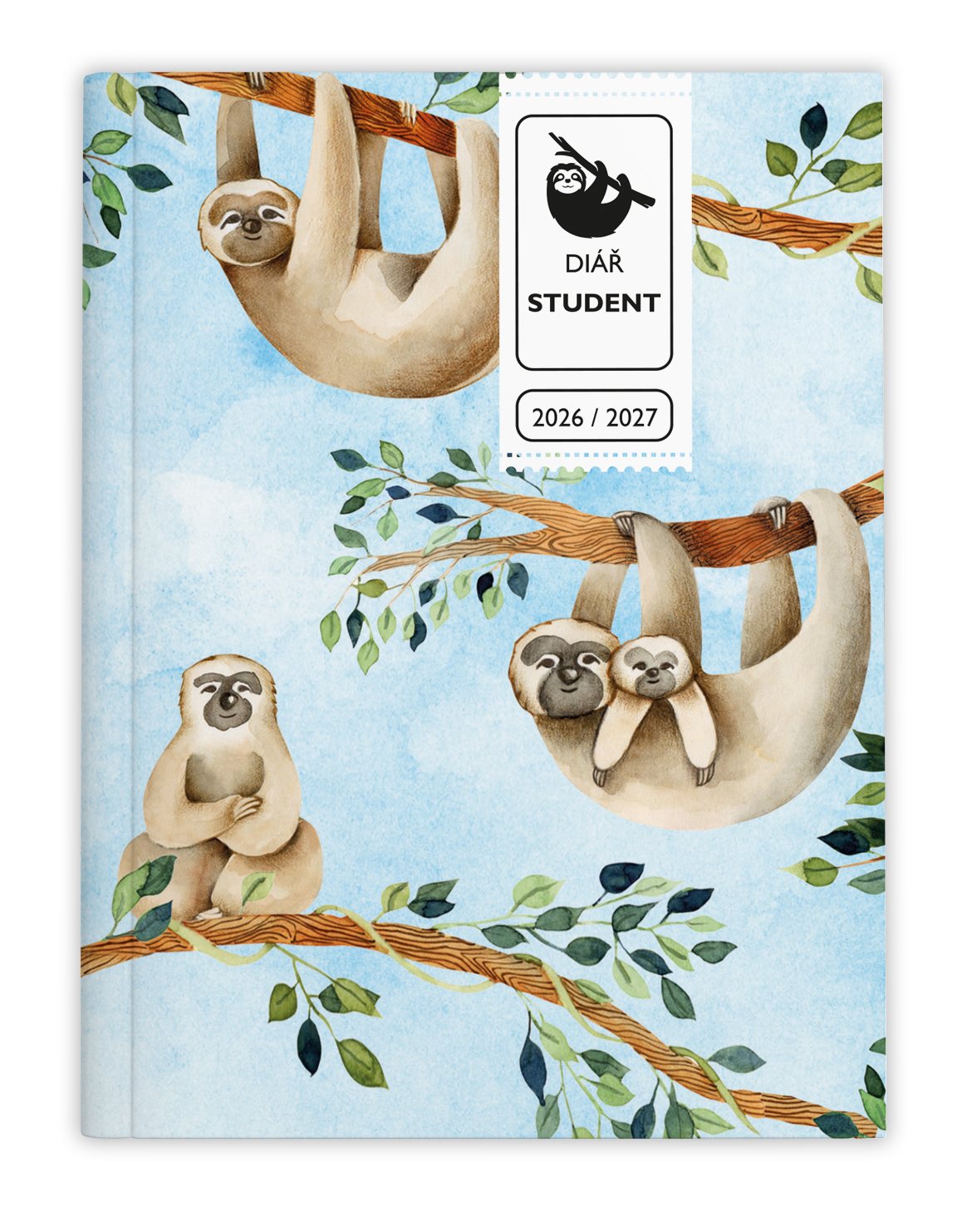 Týdenní diář - Student - V8 - lamino - kapesní - Lenochod
