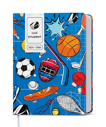 Týdenní diář - Student - V8 - lamino - kapesní - Sport