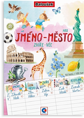 Hra - A5 - Město, jméno
