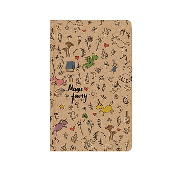 Notes linkovaný - A5 - kraft - Kouzelný