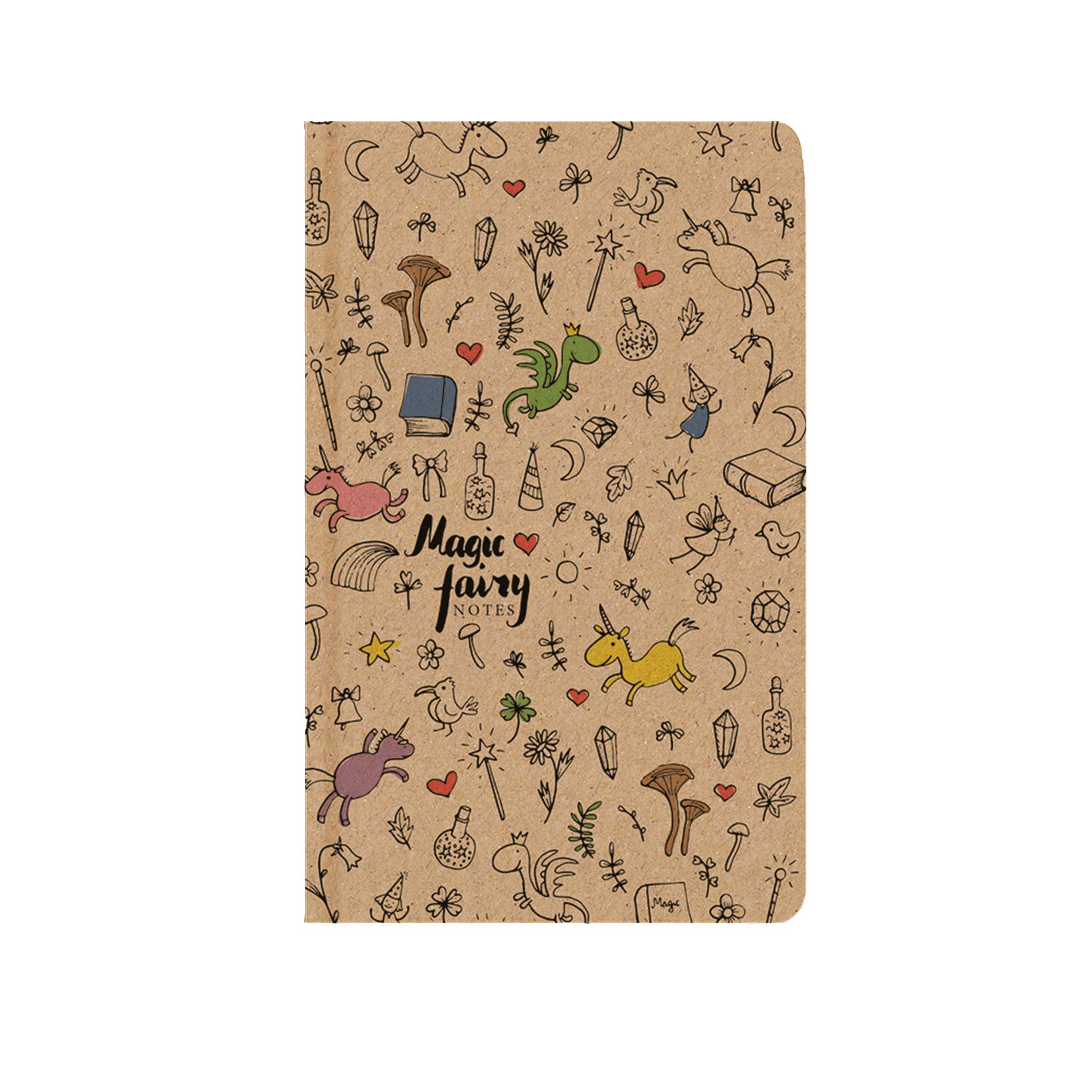 Notes linkovaný - A5 - kraft - Kouzelný