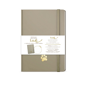 Notes Luxi linky - A5 - lamino - moka