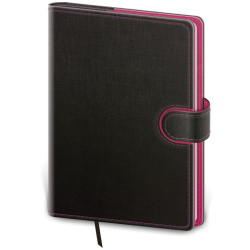 Denní diář A5 Flip antracit/magenta