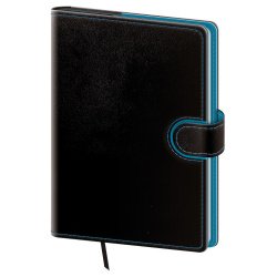 Týdenní diář A5 Flip černo/modrý
