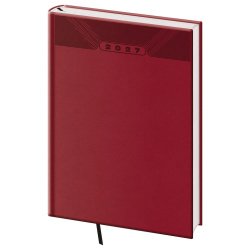 Denní diář A4 Print Classic angl. červený