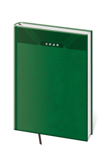 Denní diář A5 Print Classic zelený