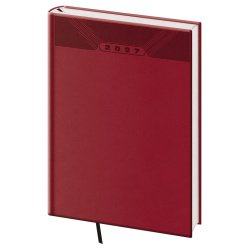 Denní diář A5 Print Classic angl. červený