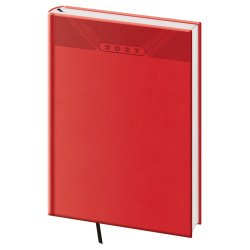 Týdenní diář A5 Print Classic červený