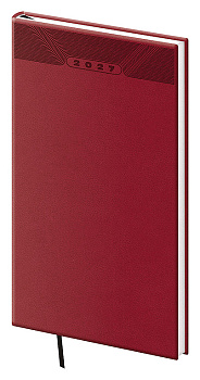 Kapesní diář A6 Print Classic angl. červený