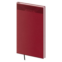 Kapesní diář A6 Print Classic angl. červený