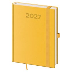 Denní diář B6 Print Pop žlutý